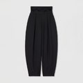 Róhe Puck Sculptural Cumberband Trousers Black