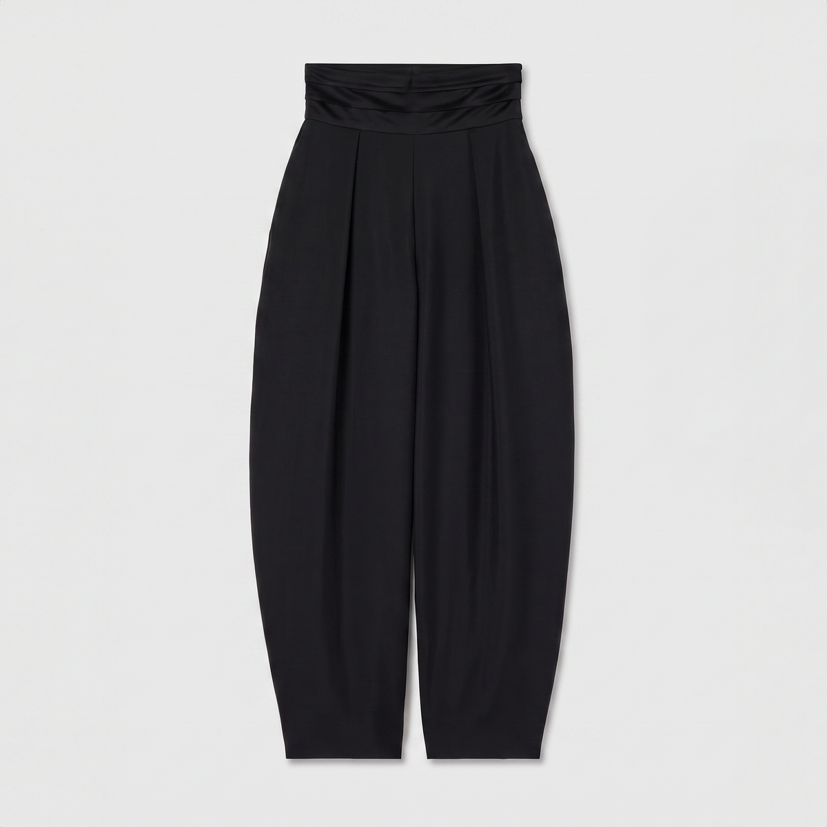 Róhe Puck Sculptural Cumberband Trousers Black