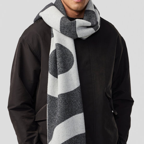 NN07 Logo Scarf 9021 Black Multi