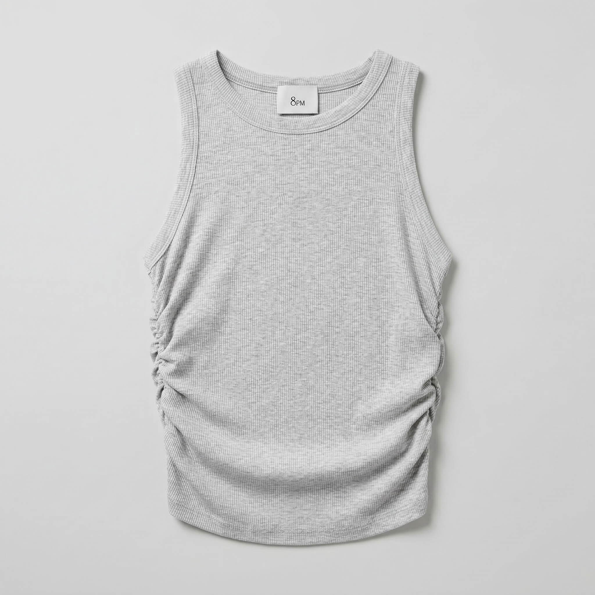 8PM Lagos Top Pearl Grey Melange
