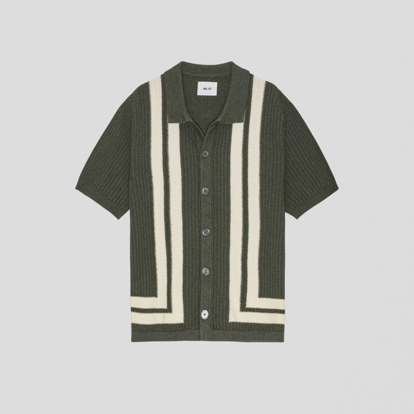 NN07 Ares Knit 6636 Poloshirt Croc Green