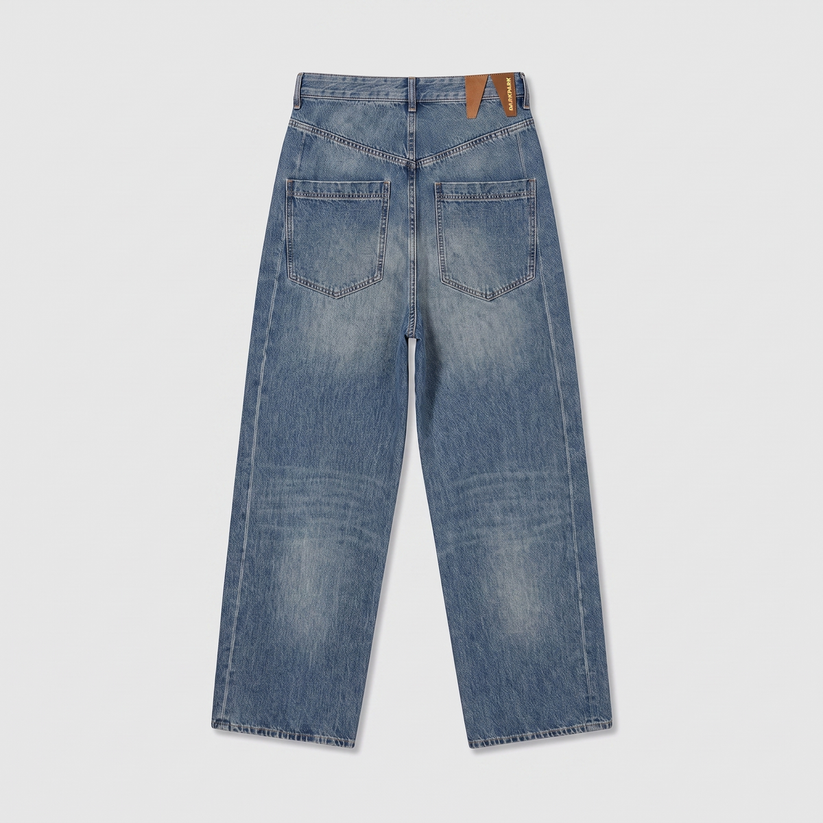Darkpark Ines Fold Over Denim Sand Wash
