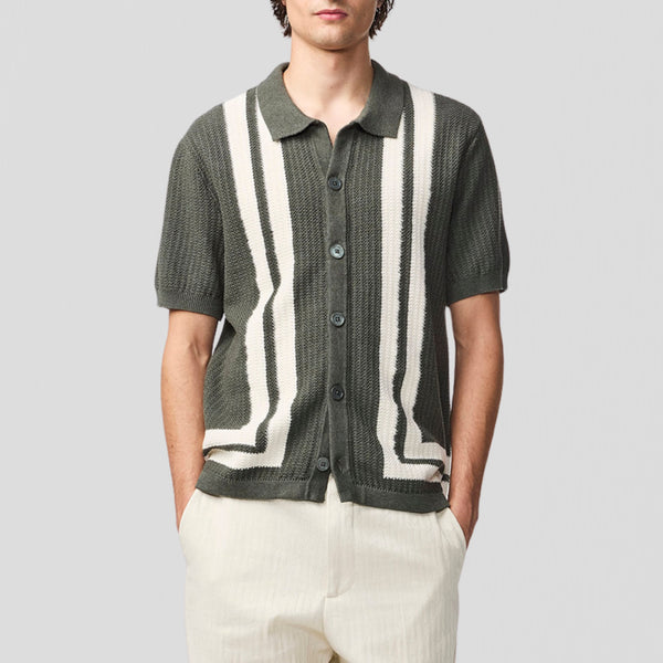 NN07 Ares Knit 6636 Poloshirt Croc Green