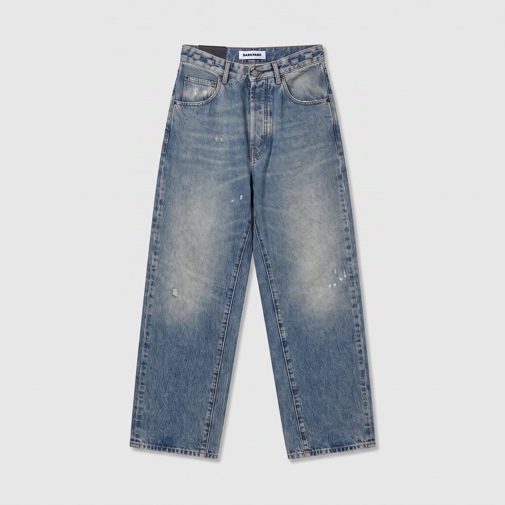 Darkpark Mark Relax Fit Denim Trousers Medium Wash Droplet