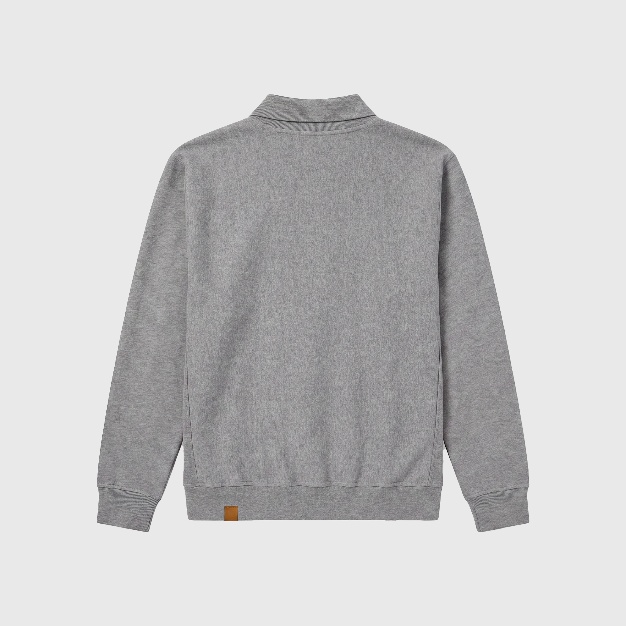Darkpark Riley Polo Rugby Sweatshirt Dark Grey Melange