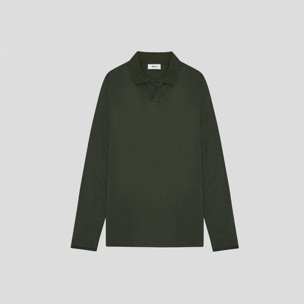 NN07 Paul LS 3525 Poloshirt Dark Army