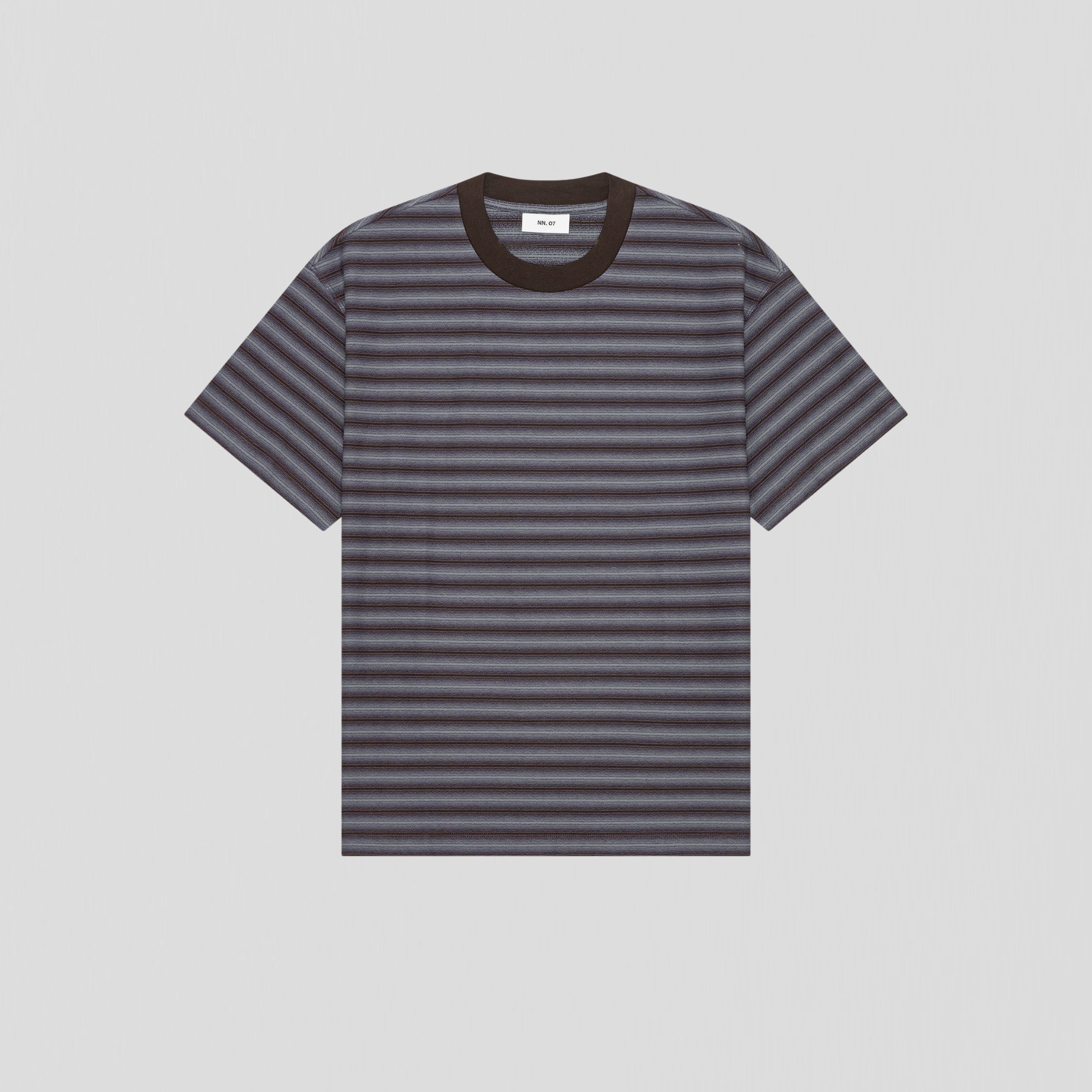 NN07 Lionel SS 30017 T-Shirt Blue Stripe