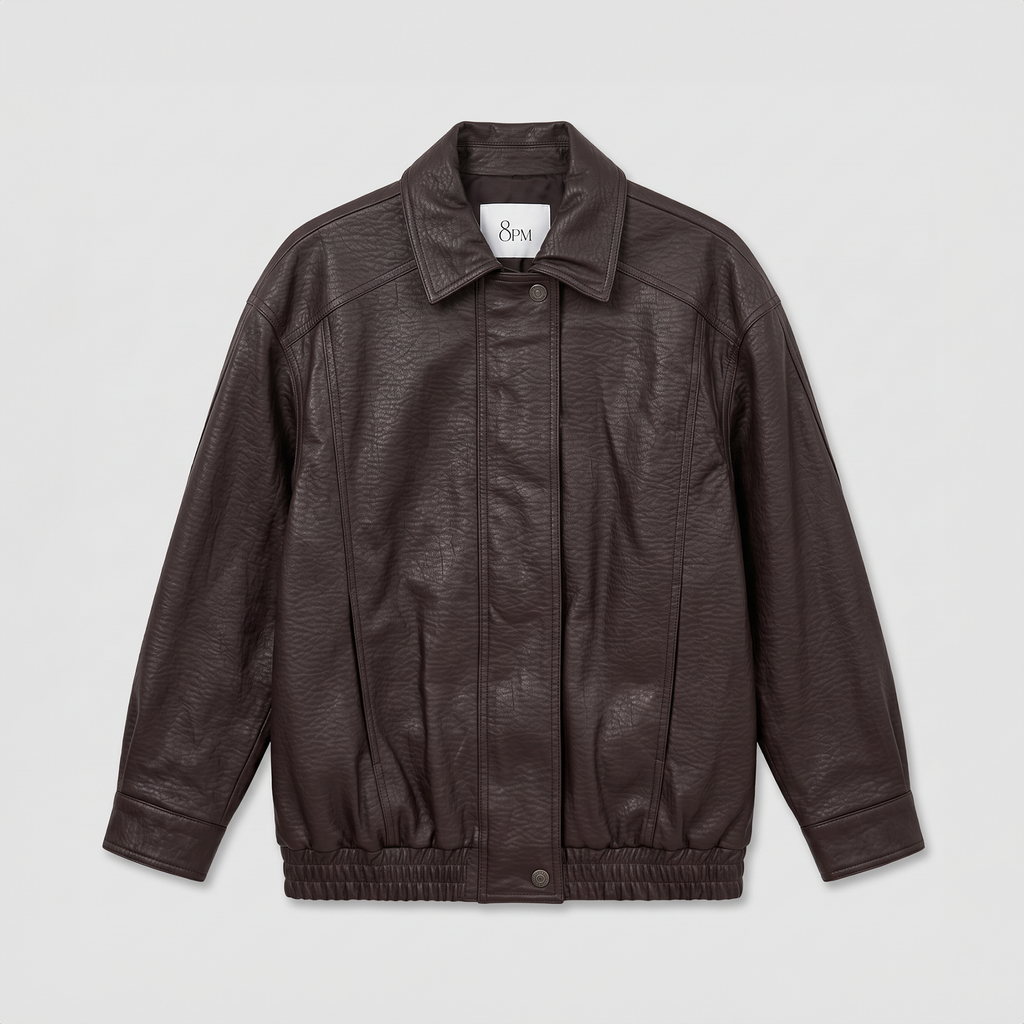 8PM Newport Down Jacket Chocolate Dark Brown