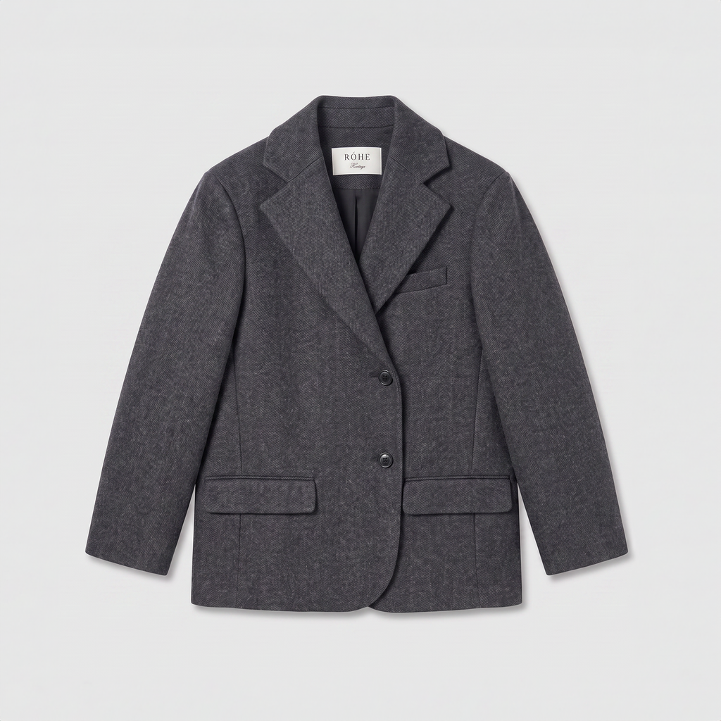 Róhe Blazer Jacket Anthracite Melange