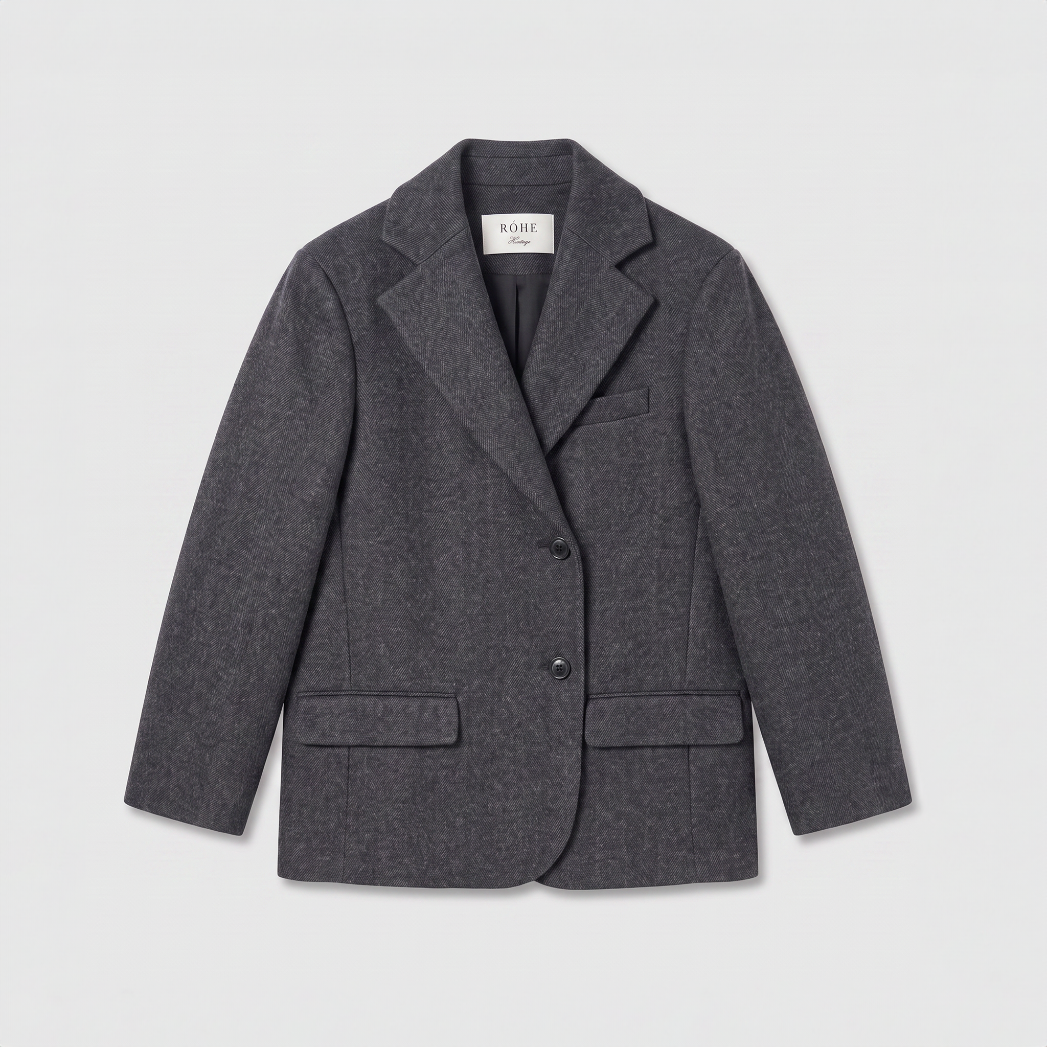 Róhe Blazer Jacket Anthracite Melange