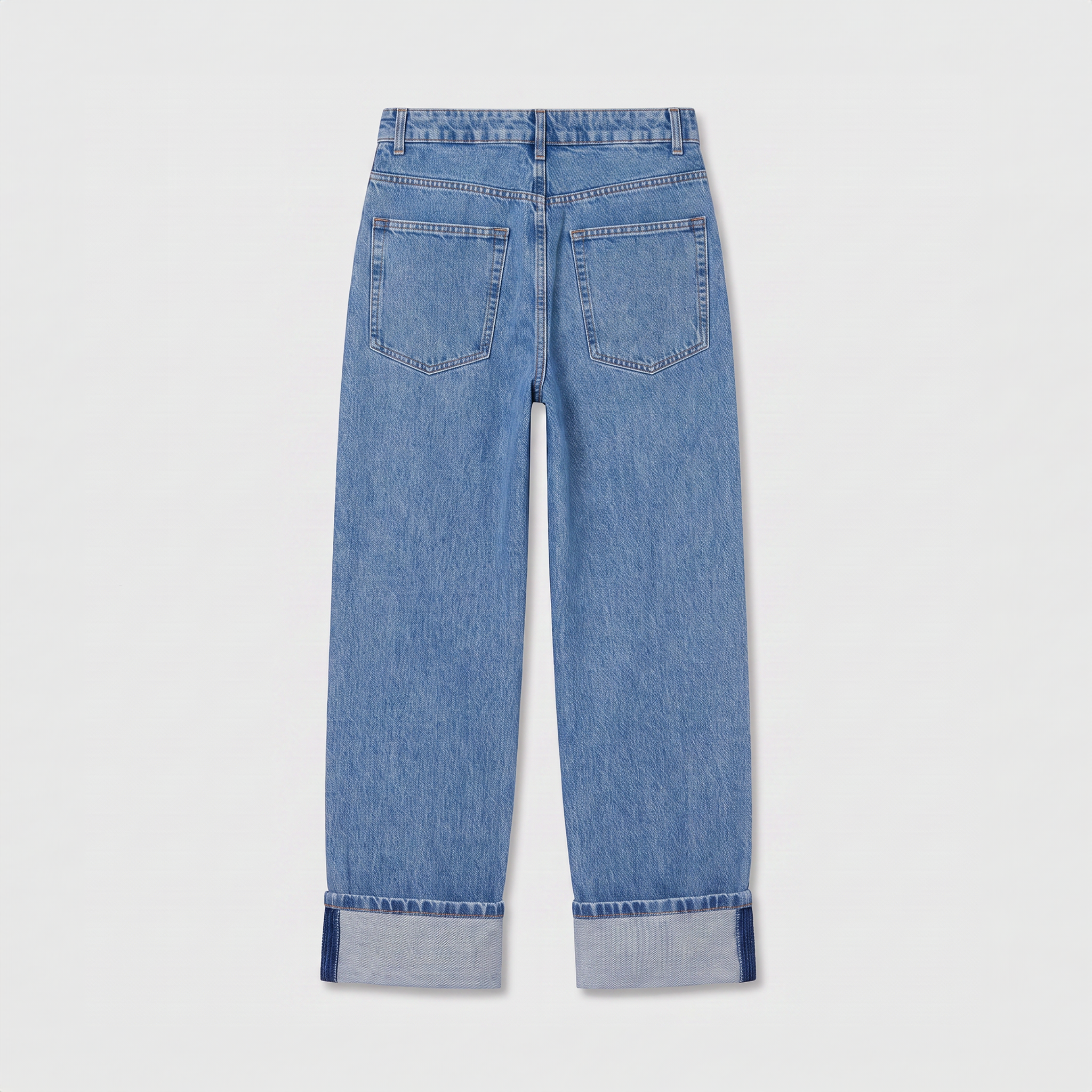 Róhe Rixt Turn-Up Baggy Denim Heritage Blue