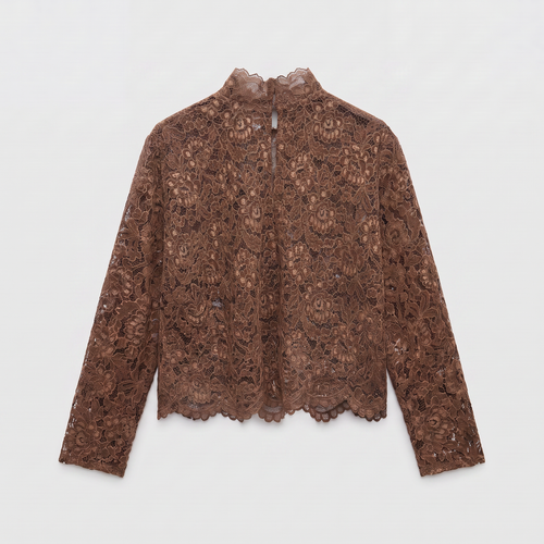 8PM Gardenia Blouse Cognac
