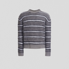 Marni Fuzzy Wuzzy Iconic Brushed Stripes Knit Antique Silver