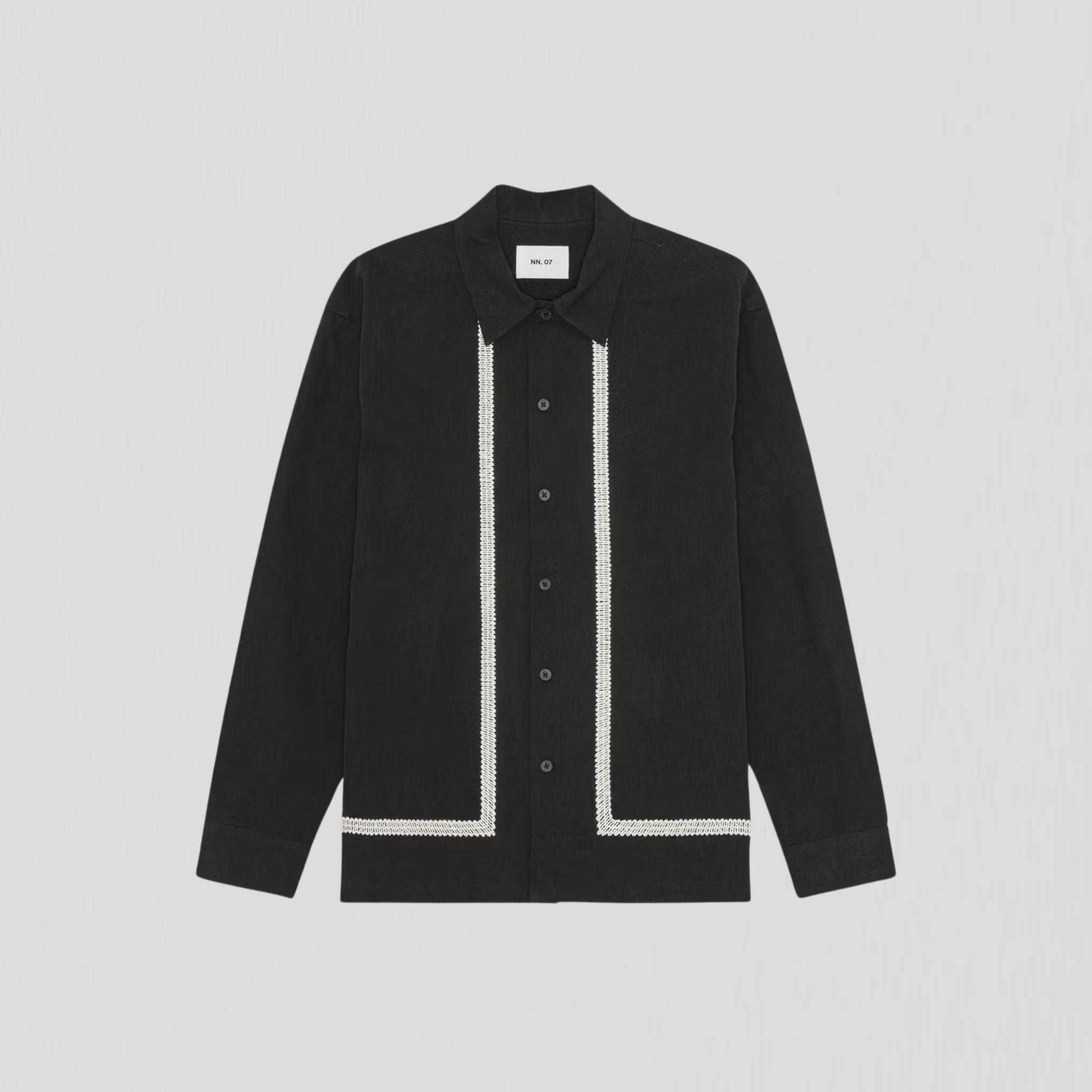 NN07 Reed EMB 50032 Shirt Black