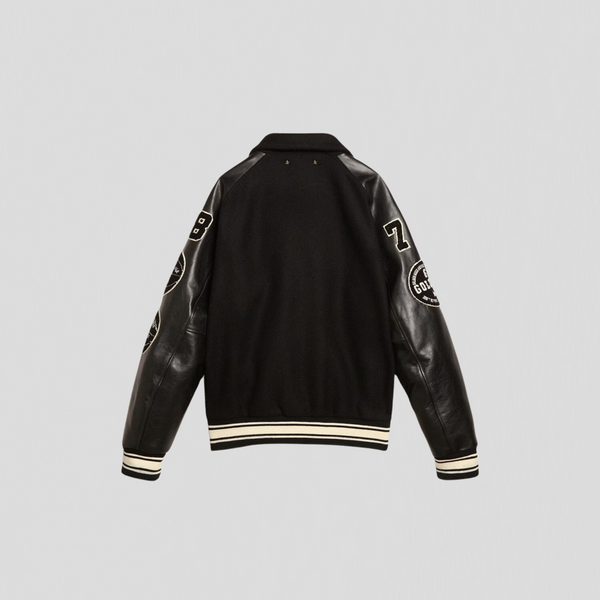 Golden Goose M’s Bomber College Jacket Black/ Beige