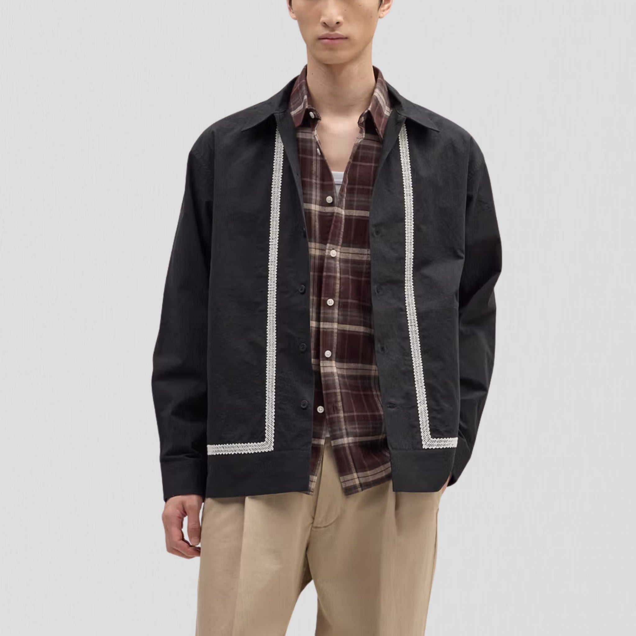 NN07 Reed EMB 50032 Shirt Black