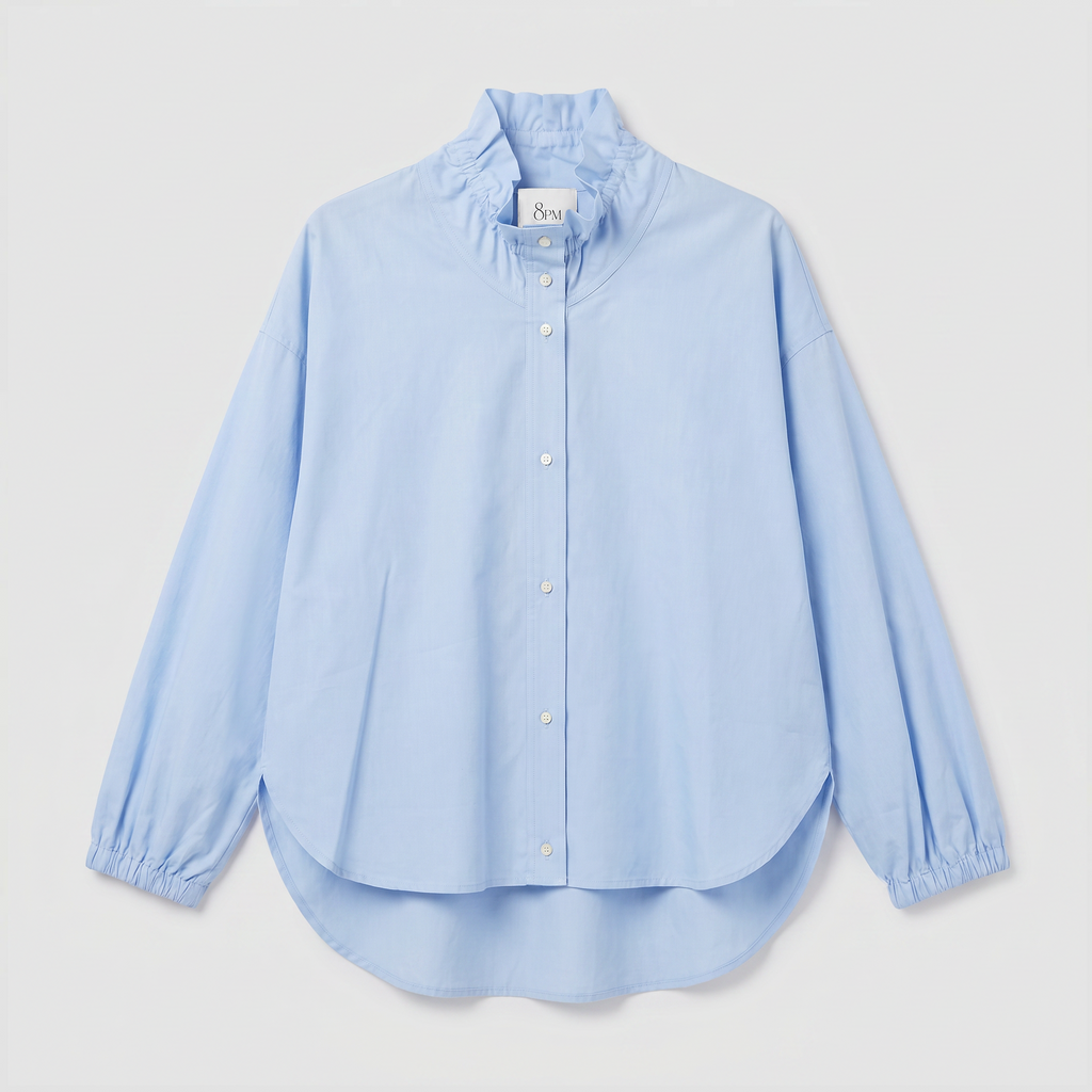 8PM Newbury-A Shirt Light Blue Oxford