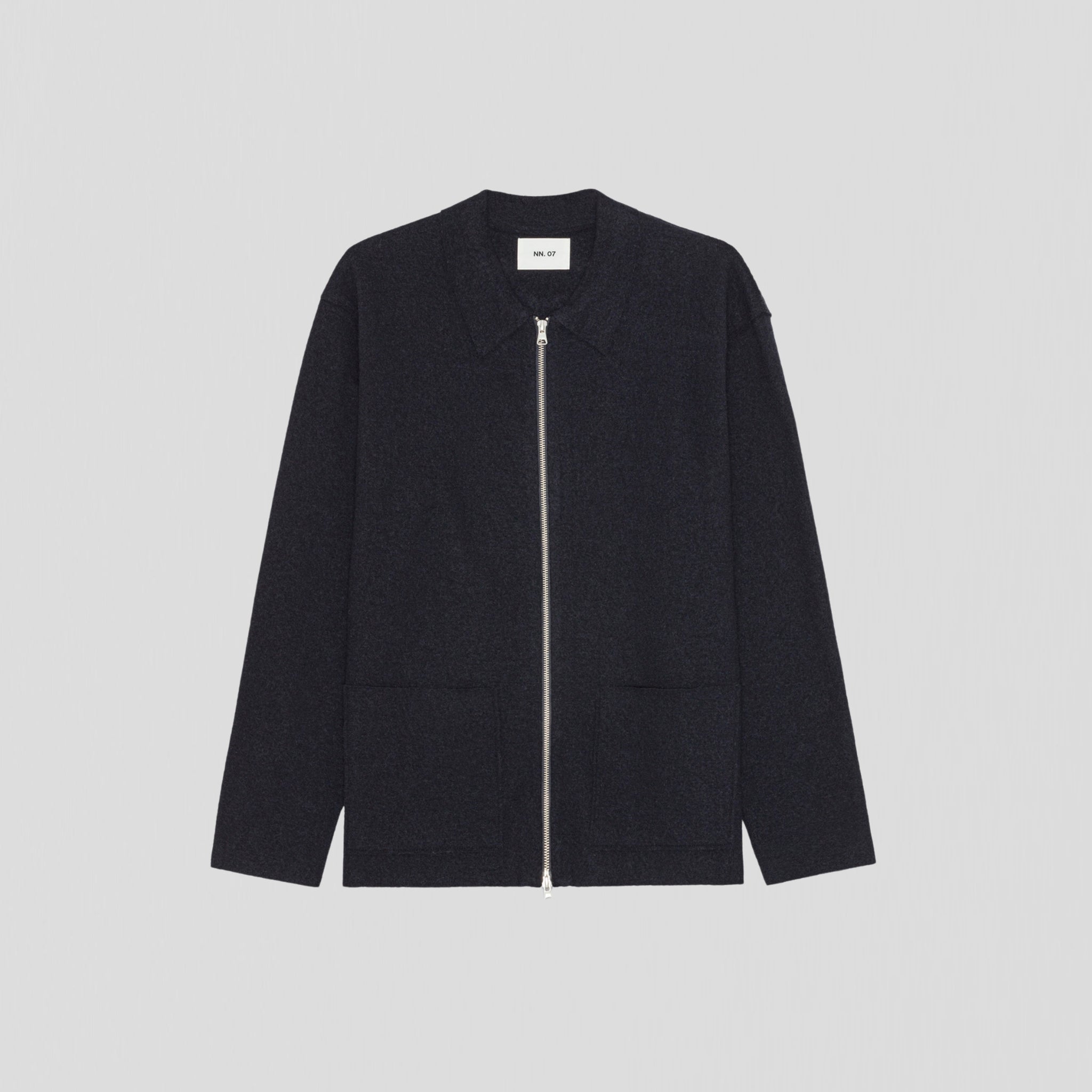 NN07 Jonas Full zip 6398 Sweater Navy Blue