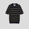 NN07 Cale V-Neck 60056 Polo Capers Stripe