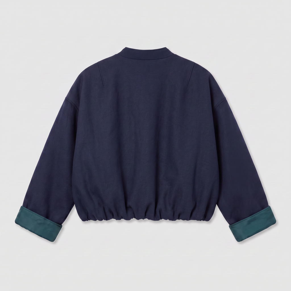 8PM Sugarbush Bomber Navy Blue/ Green