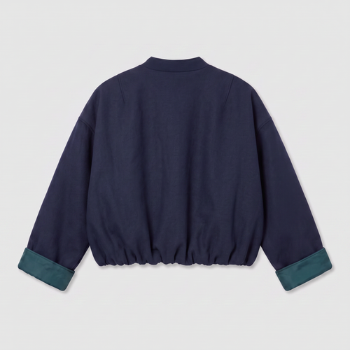 8PM Sugarbush Bomber Navy Blue/ Green