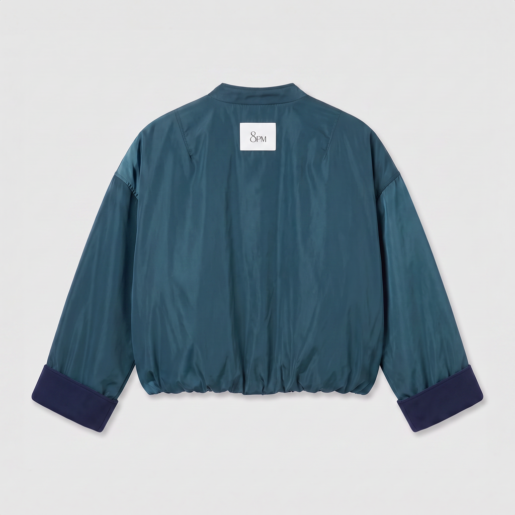 8PM Sugarbush Bomber Navy Blue/ Green