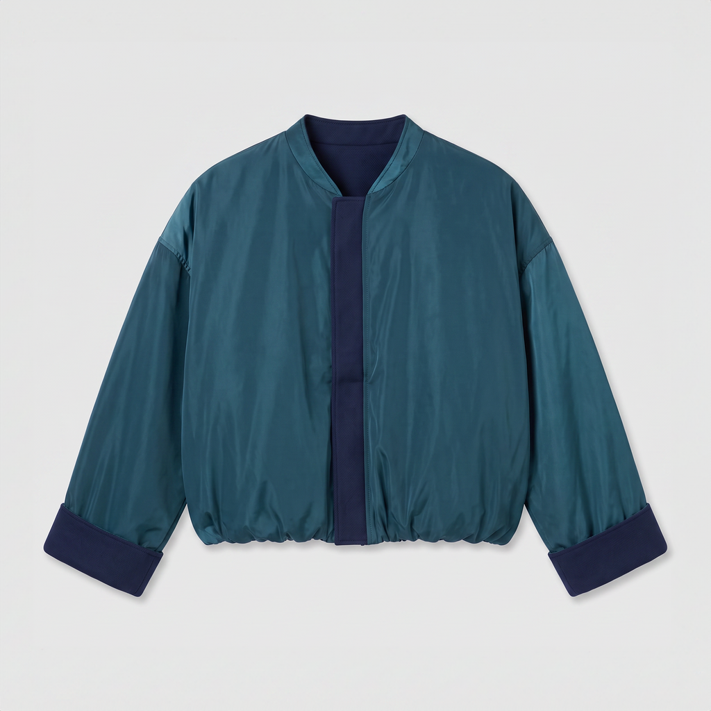 8PM Sugarbush Bomber Navy Blue/ Green