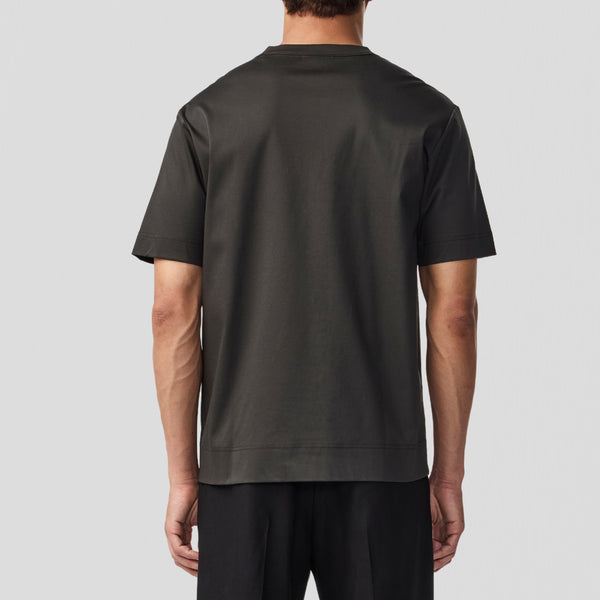 NN07 Pedro EMB SS 3525 T-Shirt Dark Army