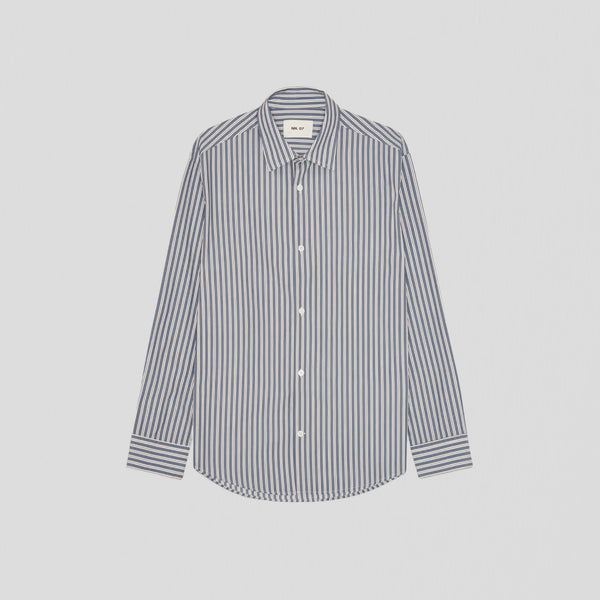 NN07 Freddy 5973 No Pkt Shirt Sea Stripe