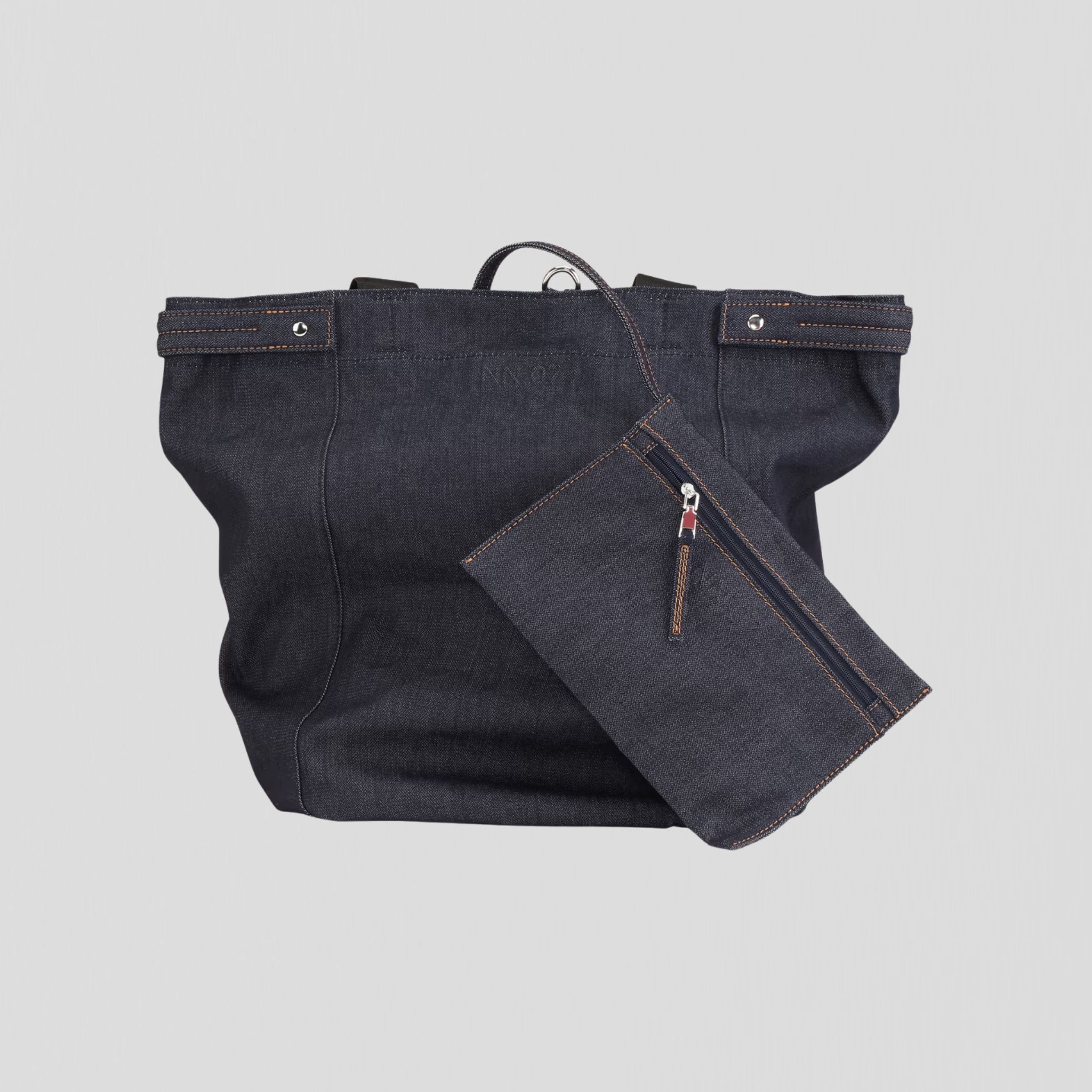 NN07 Grip Tote Bag 90026 Raw Indigo