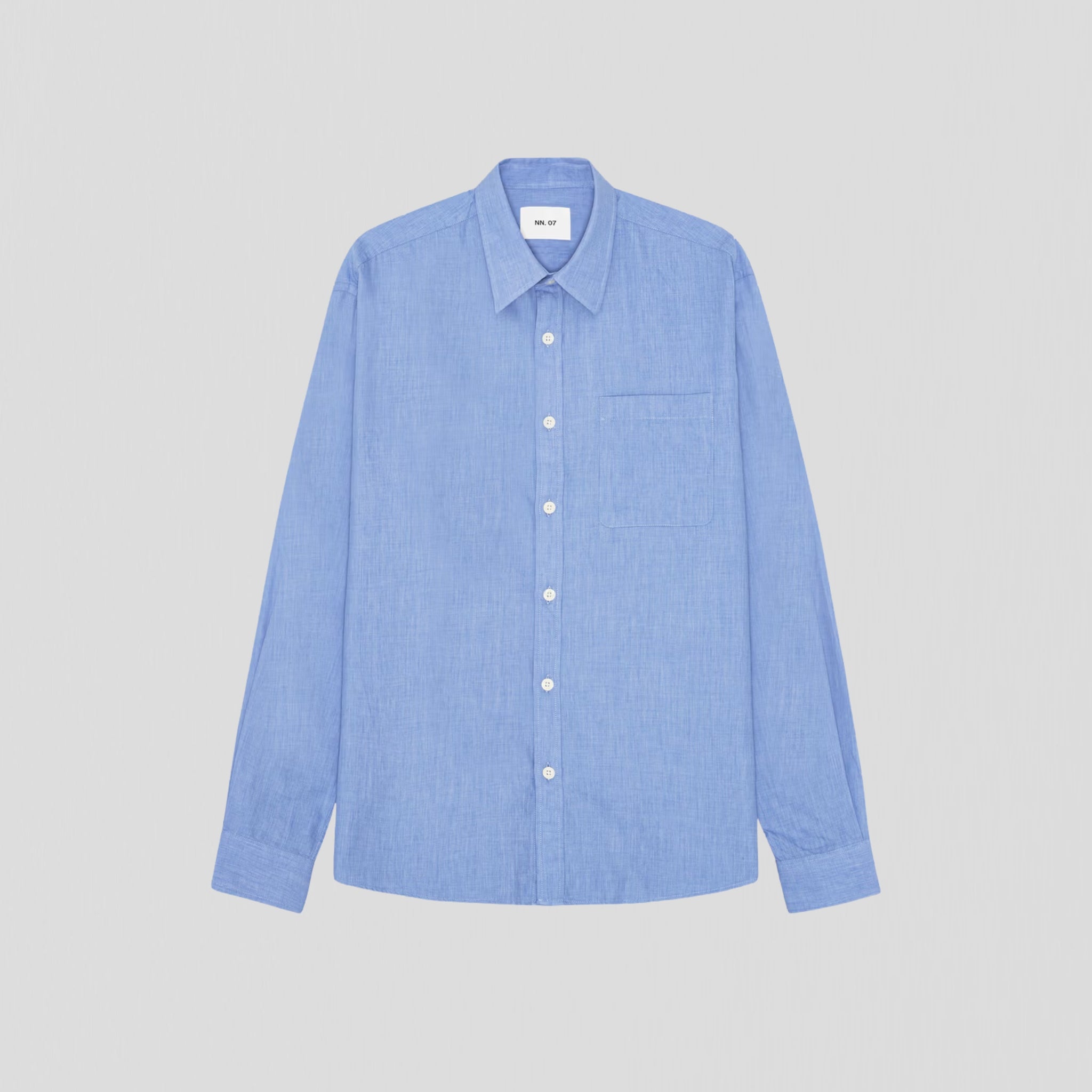 NN07 Deon LS 50053 Shirt Blue Quartz