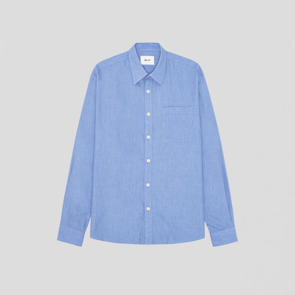 NN07 Deon LS 50053 Shirt Blue Quartz