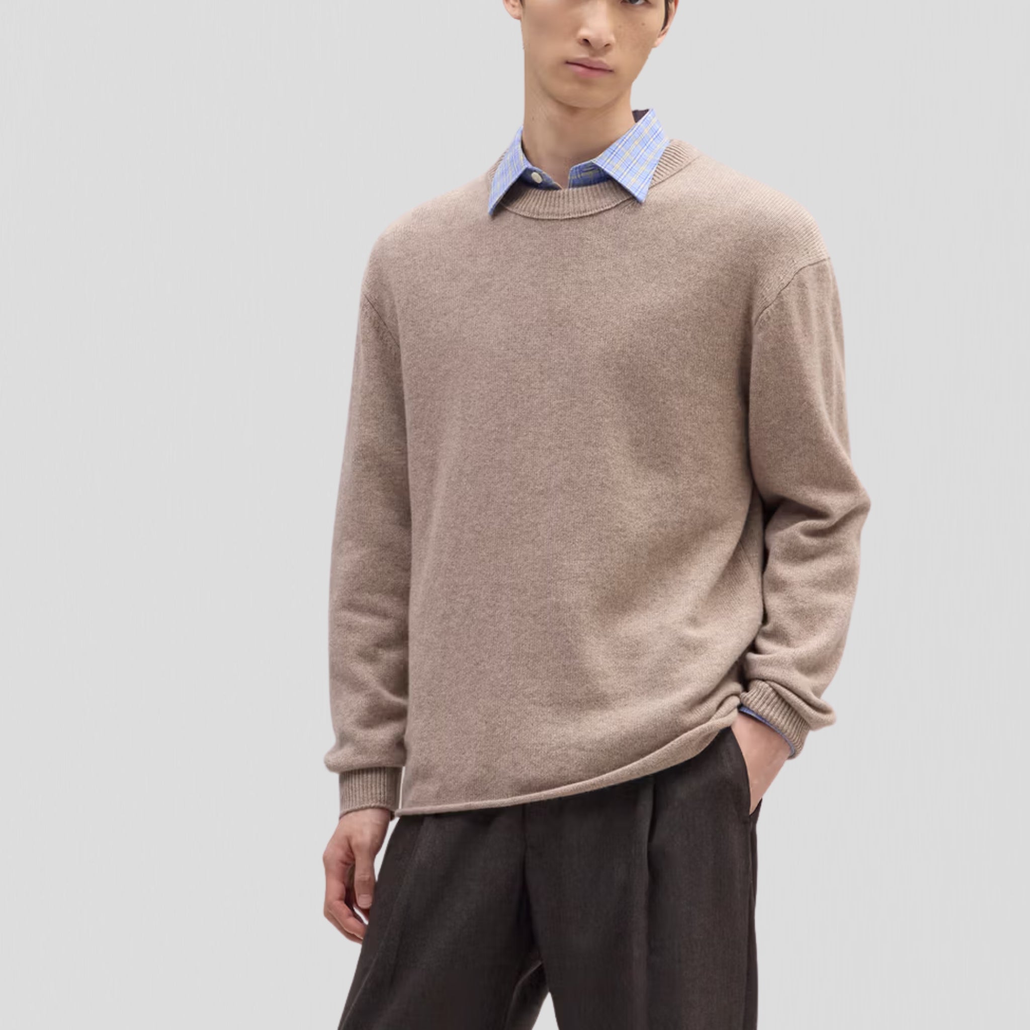 NN07 Frederick Crew 60020 Sweater Desert Khaki