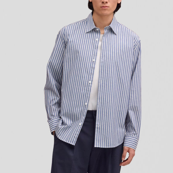 NN07 Freddy 5973 No Pkt Shirt Sea Stripe