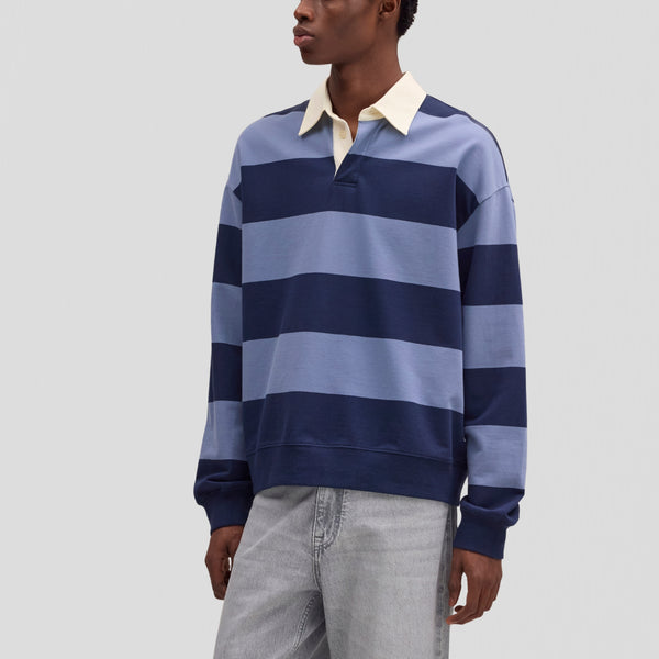 NN07 David Polo 30043 Sweater Blue Stripe
