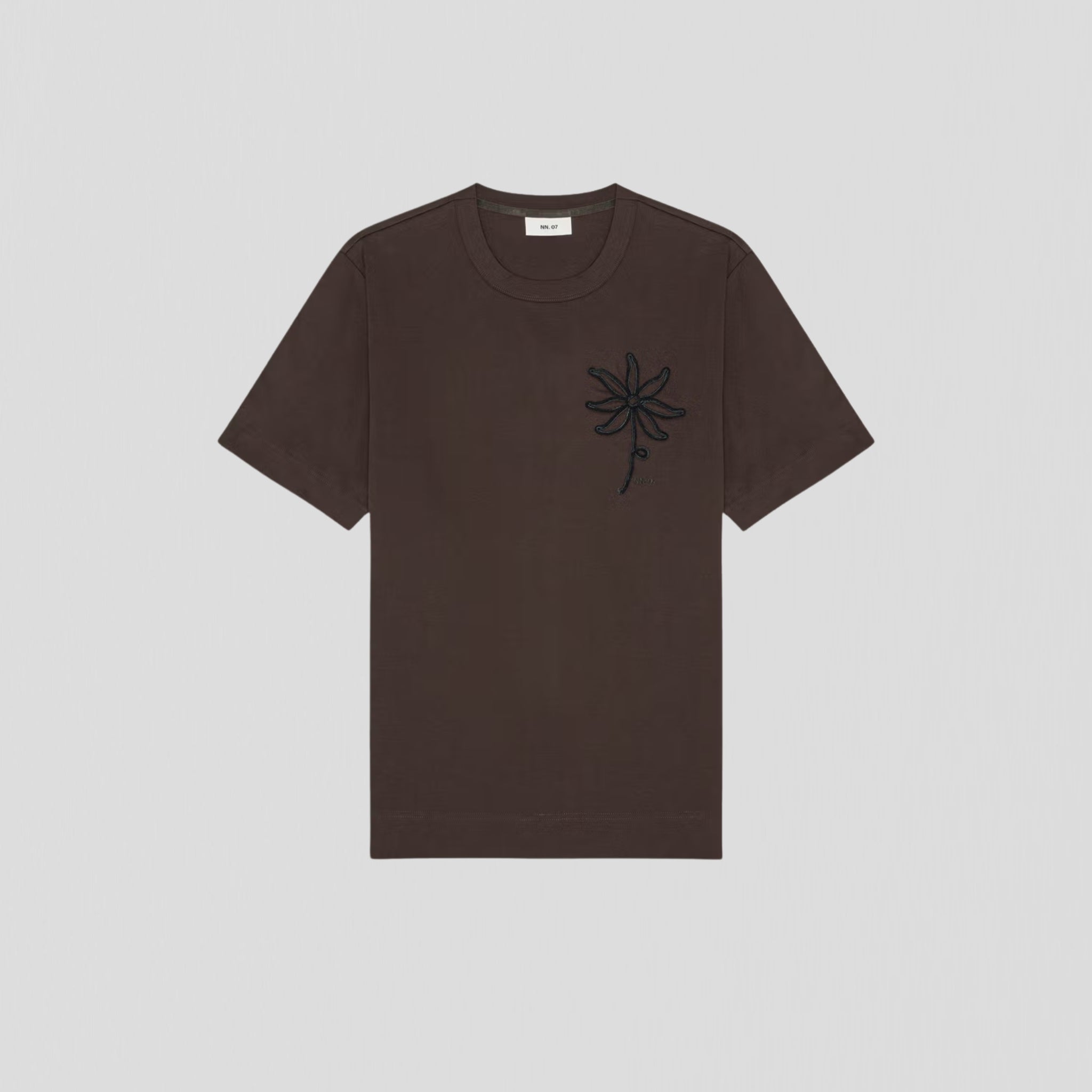 NN07 Pedro EMB SS 3525 T-Shirt Dusky Port