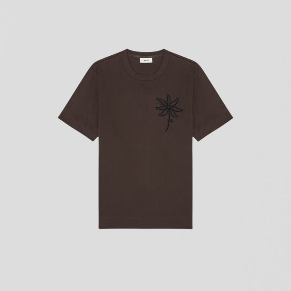 NN07 Pedro EMB SS 3525 T-Shirt Dusky Port