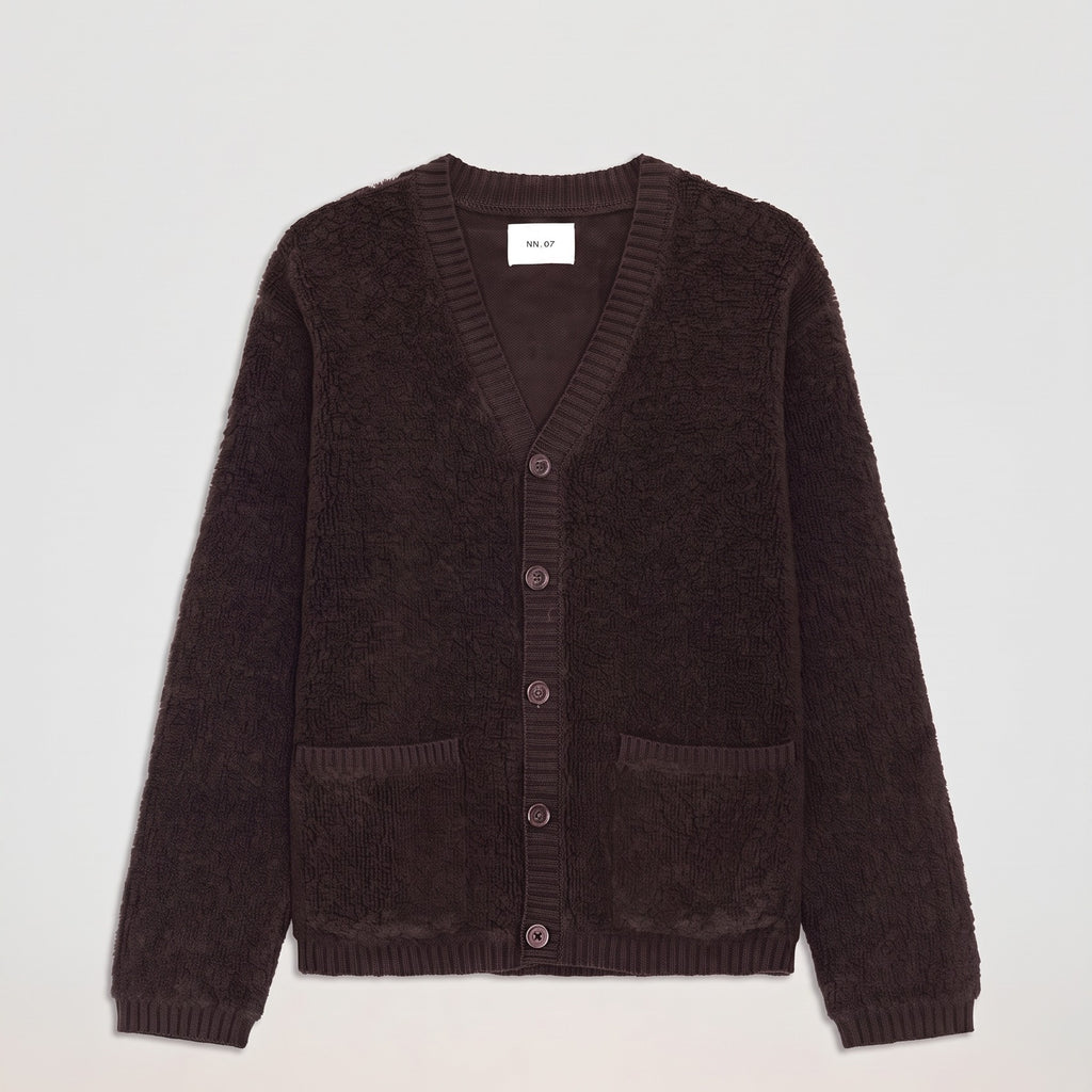 NN07 Fleece 60064 Cardigan Deep Truffle