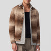 NN07 Alfie 6656 Polo Cardigan Camel Stripe