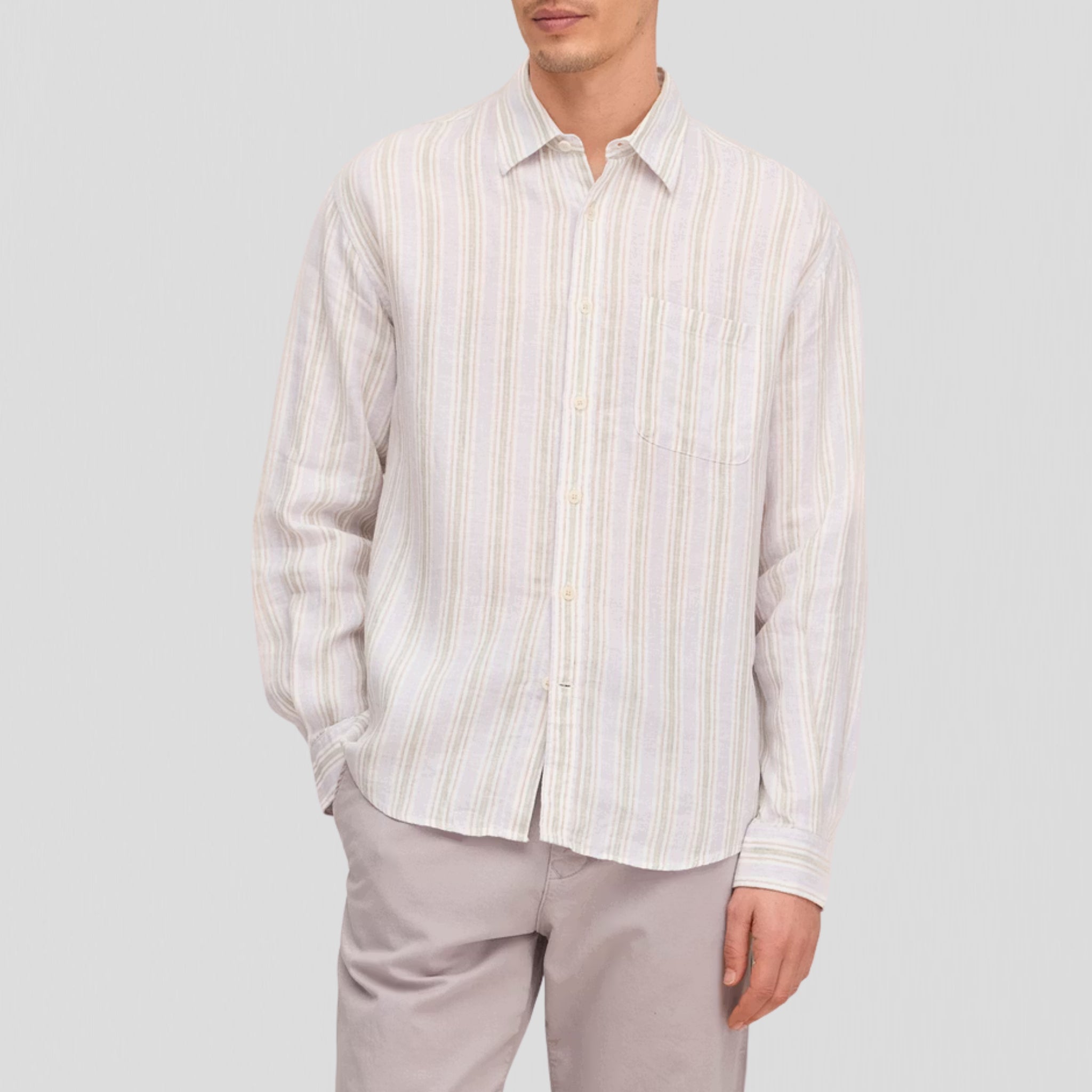 NN07 Deon 5728 Shirt Mint Stripe