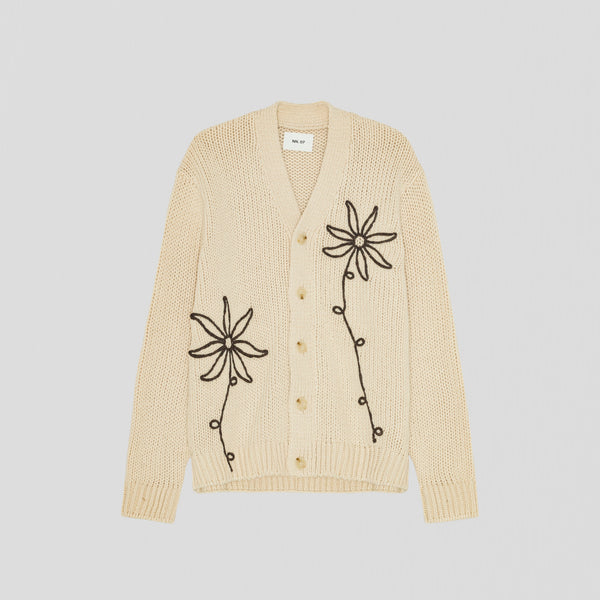 NN07 Mika Flowerr 6605 Cardigan Ecru