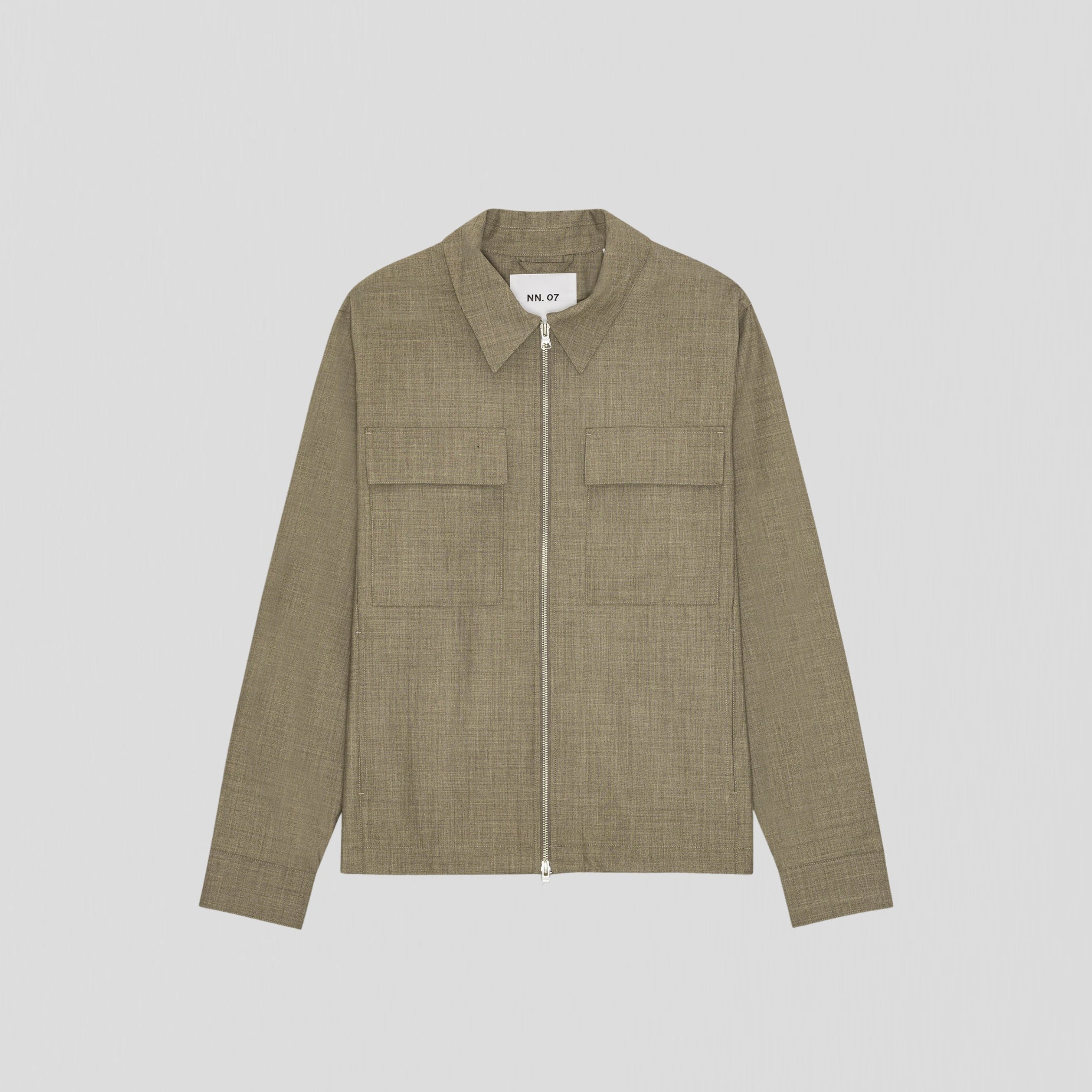 NN07 Alban 1088 Jacket Khaki Melange