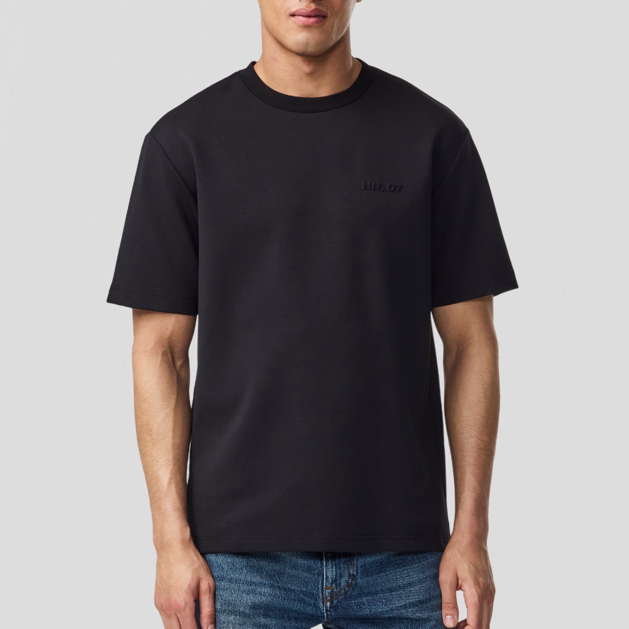 NN07 Nat 3457 Logo T-Shirt Black