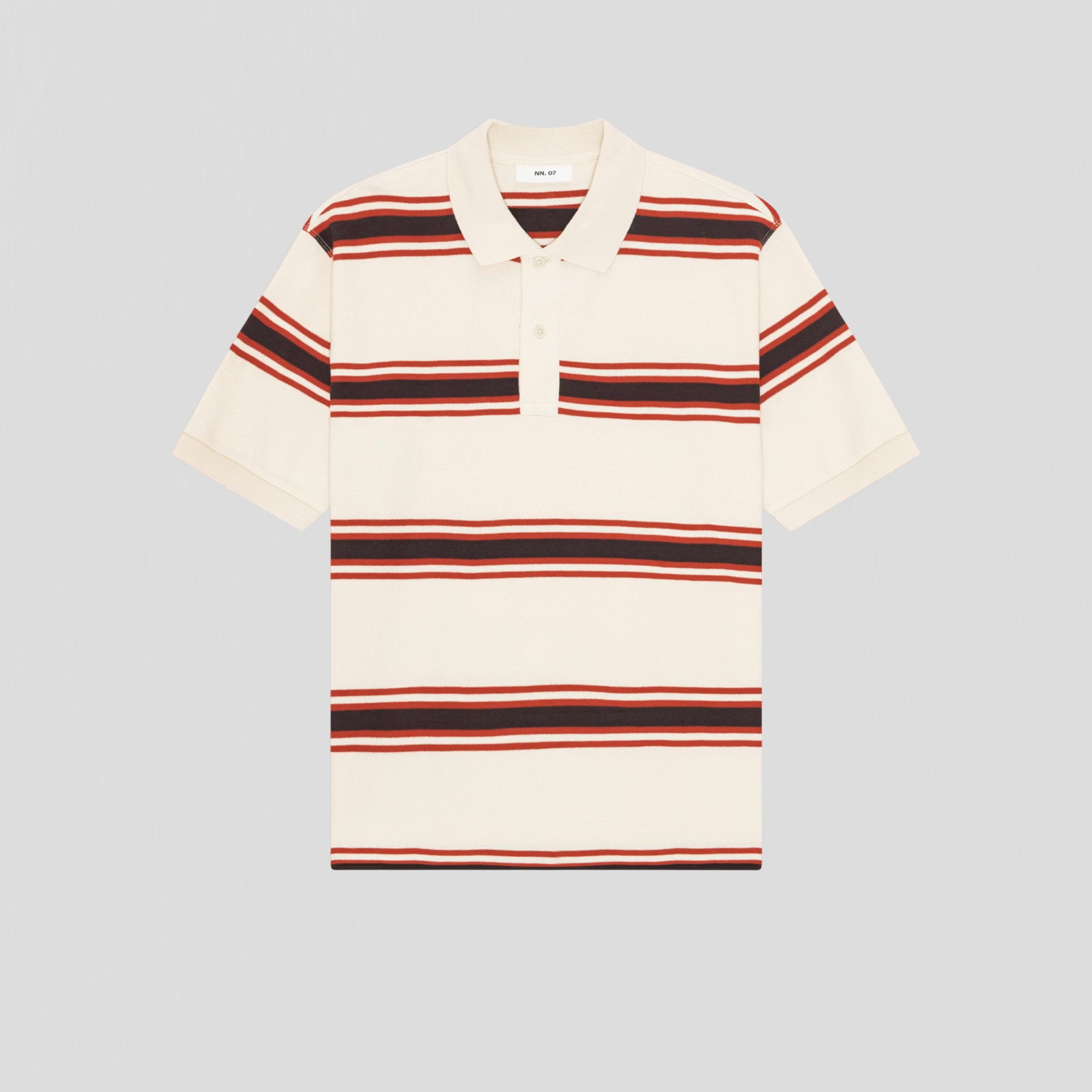 NN07 Valentin SS 30047 Polo Red Stripe