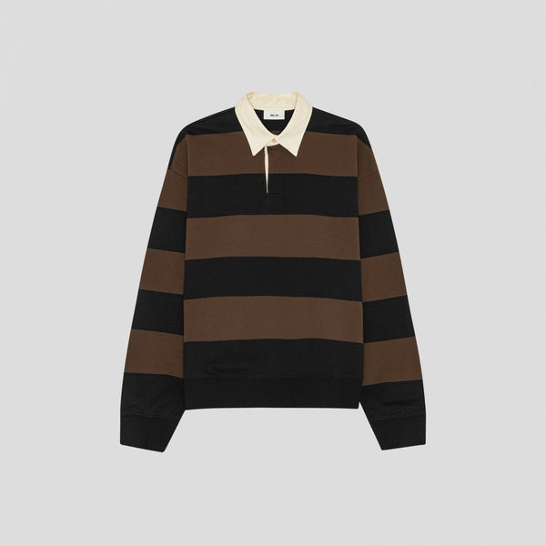 NN07 David Polo 30043 Sweater Brown Stripe