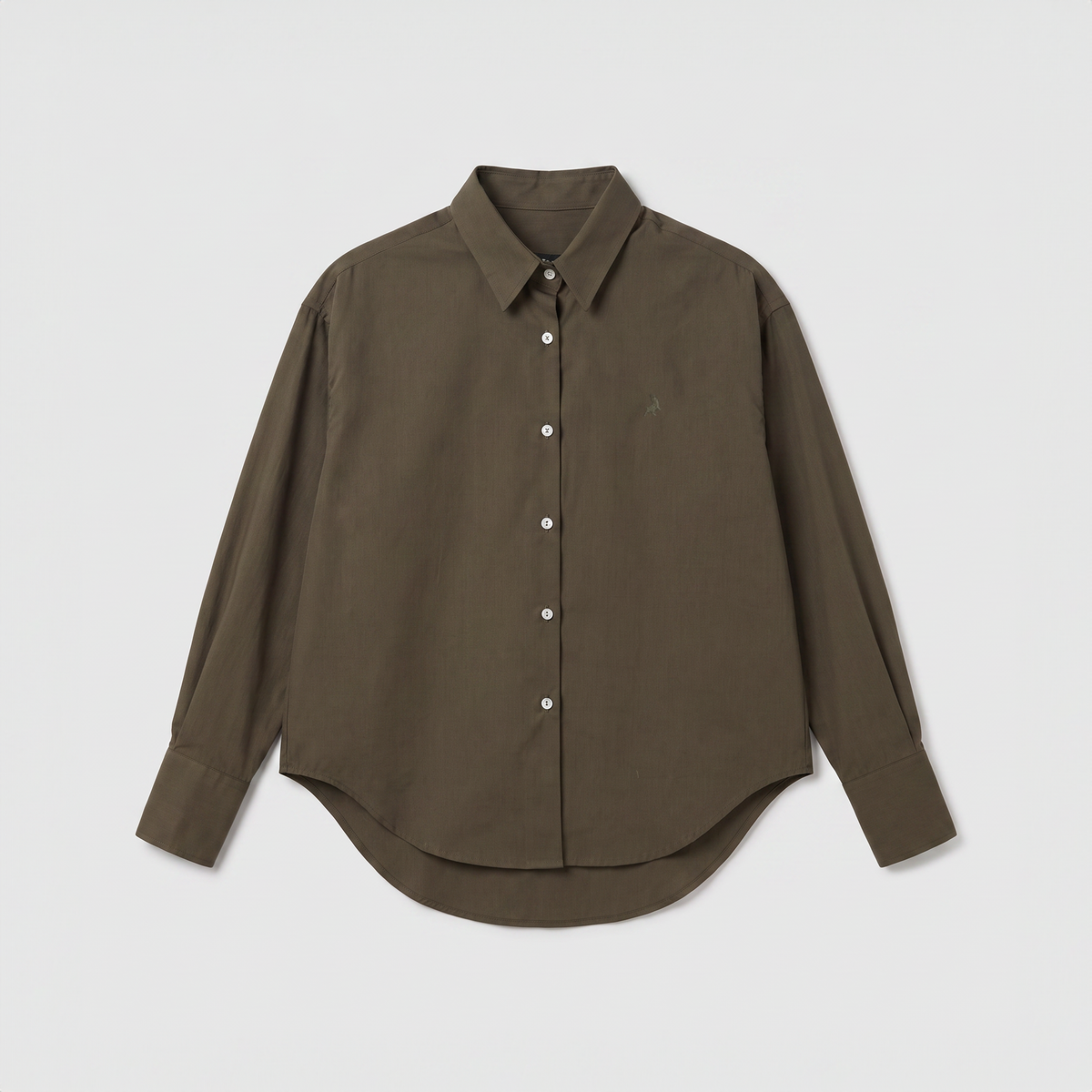Lois Jeans Caryn Poplin Shirt Khaki Dark Forest