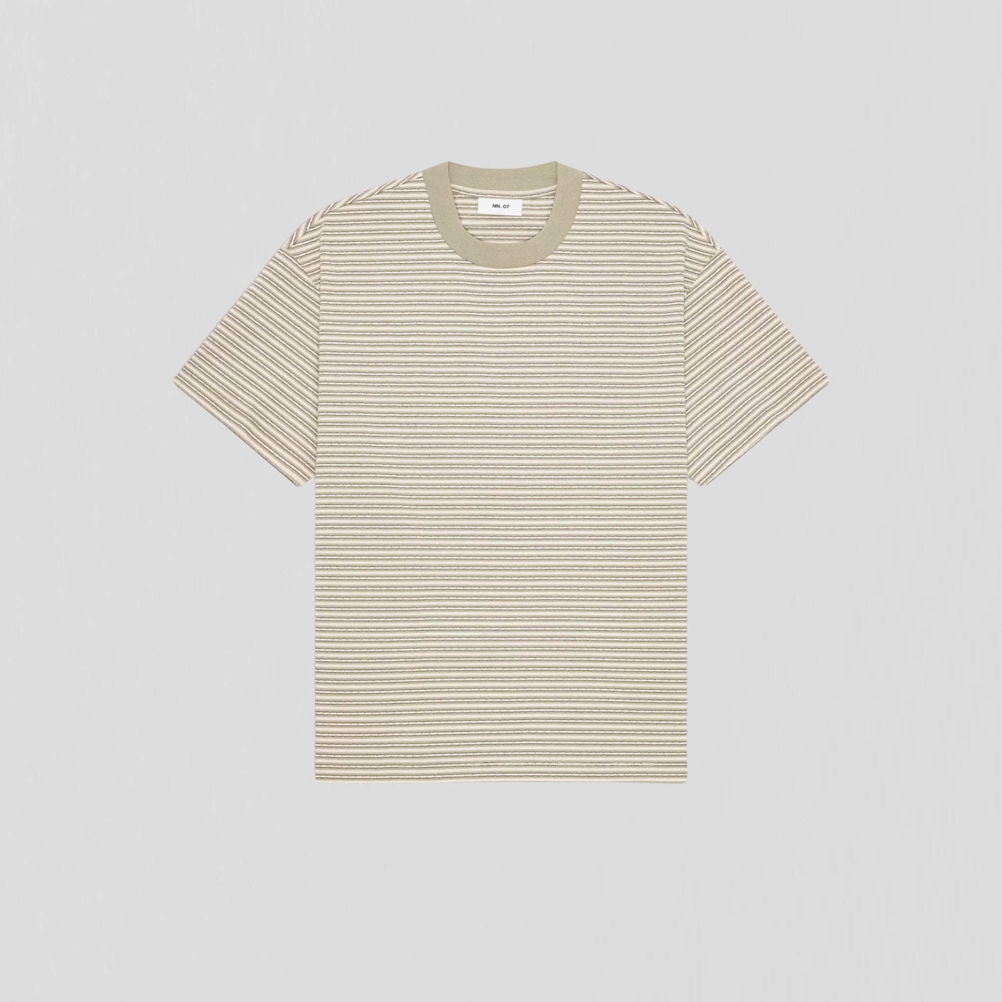NN07 Lionel SS 30046 T-Shirt Green Stripe
