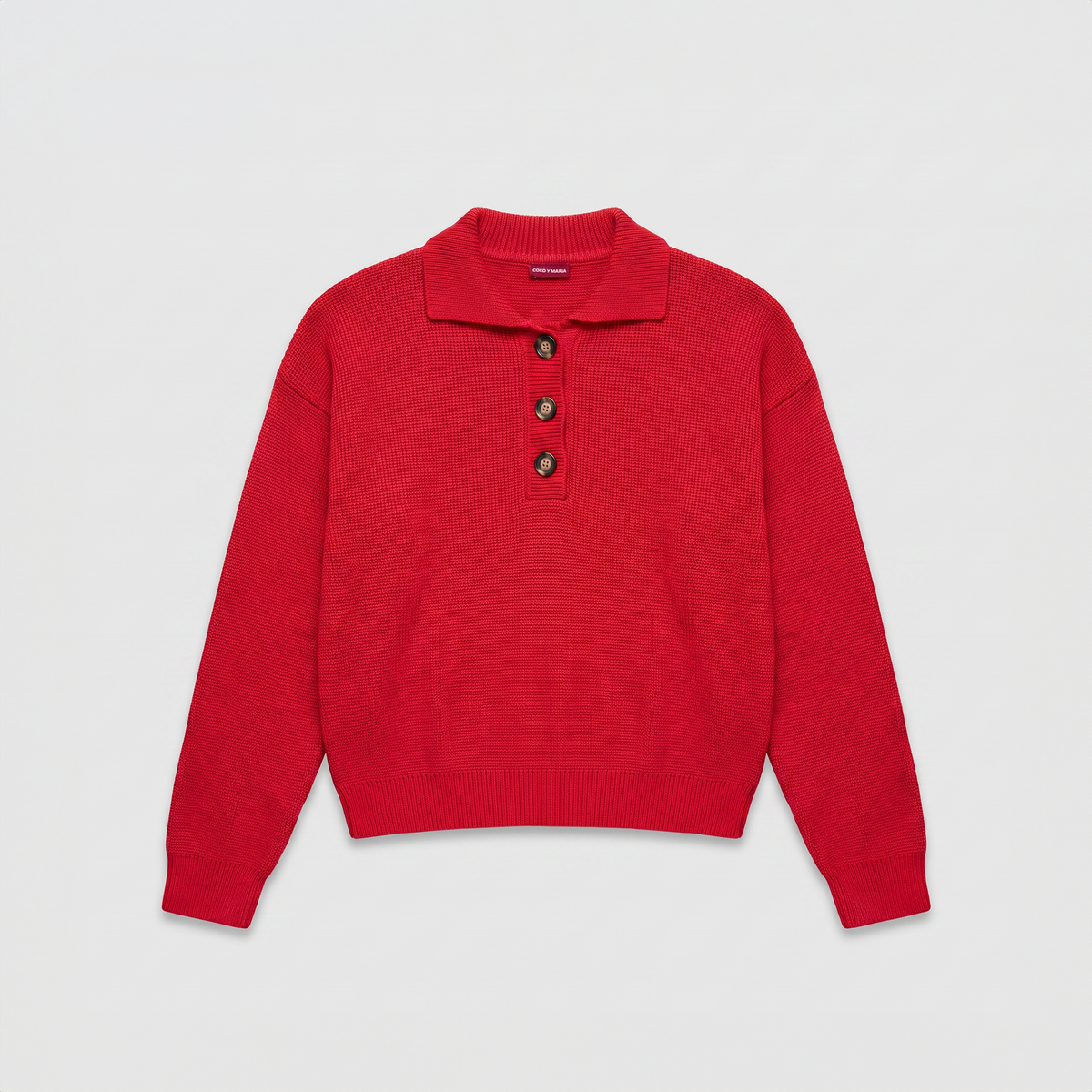 Coco y Maria Coco Polo Knit Red