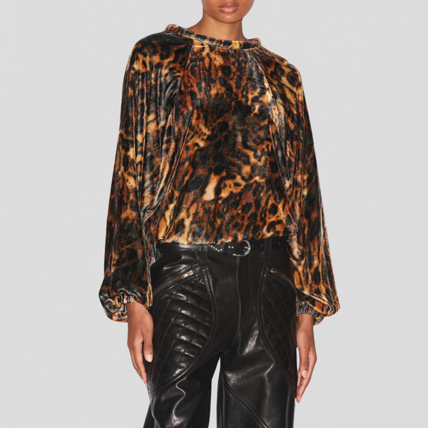 Isabel Marant Dabia Top Leopard