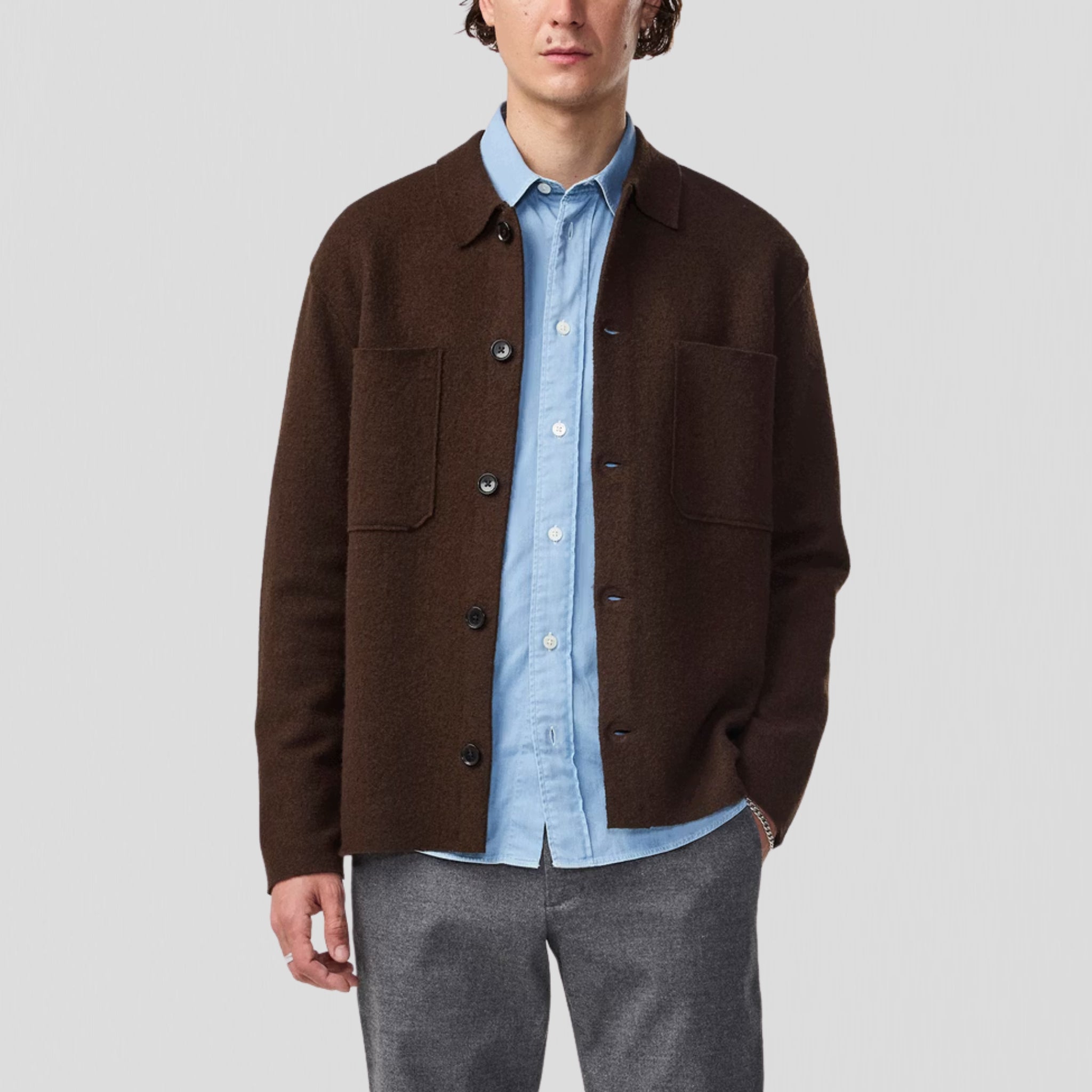 NN07 Jonas 6398 Overshirt Demitasse